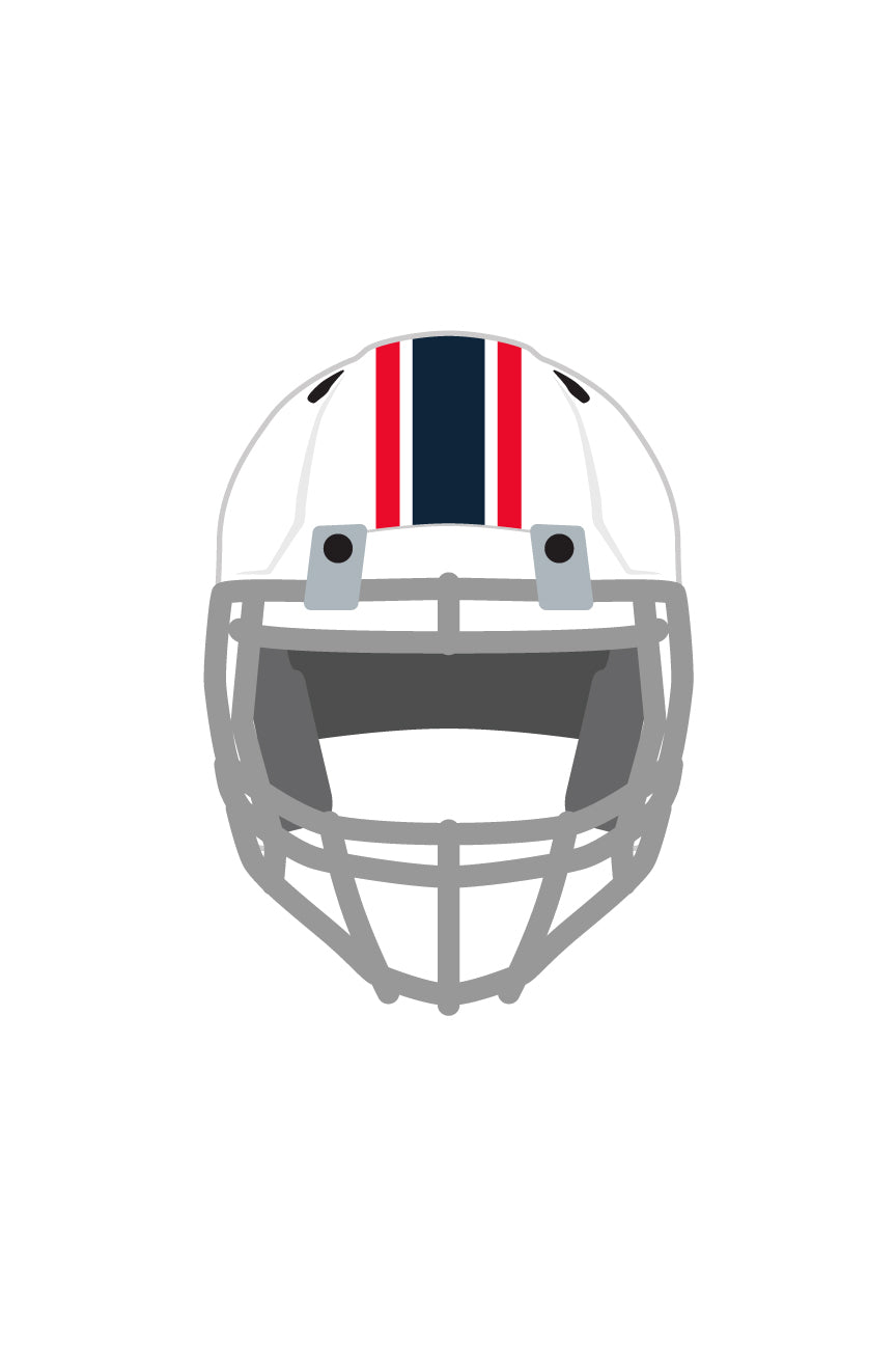 football helmet 3 stripe Football 2.5" Center Stripe Decals