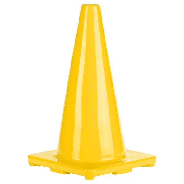 18 Inch High Visibility Flexible Vinyl Cone