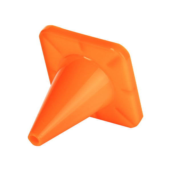 4 Inch High Visibility Flexible Vinyl Cone, Orange