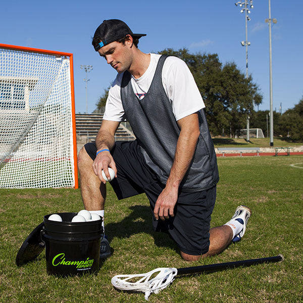 Lacrosse Ball Bucket, White