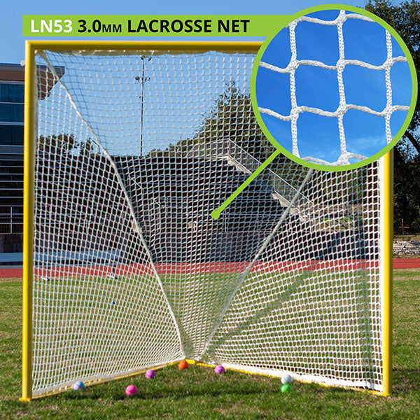 3 MM Lacrosse Nets, White