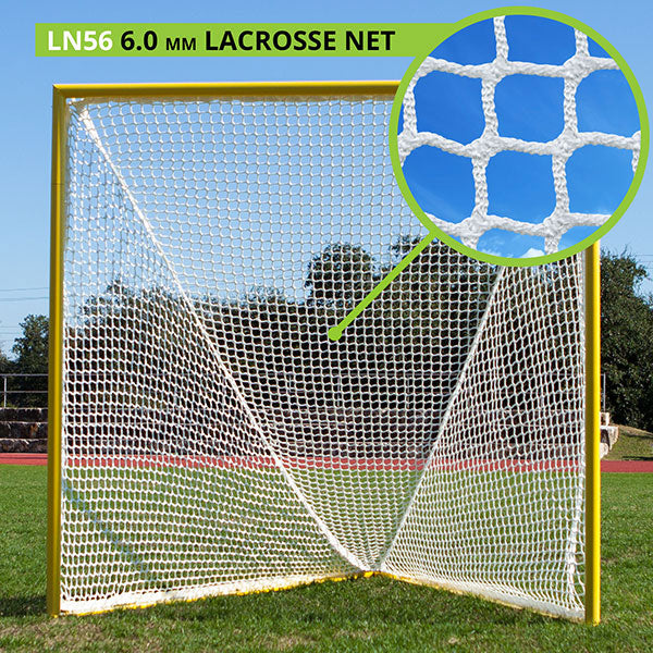 6 MM Lacrosse Nets, White