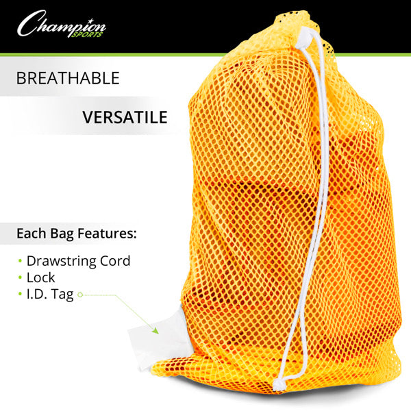 18x12 Mesh Bags, Set of 6 Colors