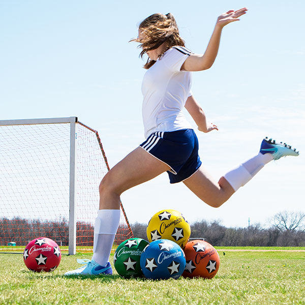 Rubber Soccer Ball Set Size 4
