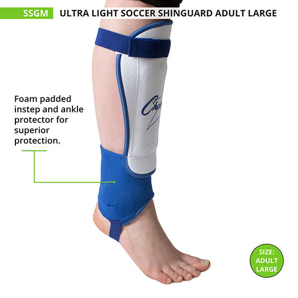 Ultra-light Soccer Shin Guard, Adult, Large