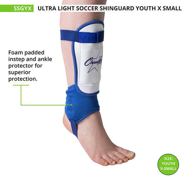 Ultra-Light Soccer Shin Guard,Youth, X-Small