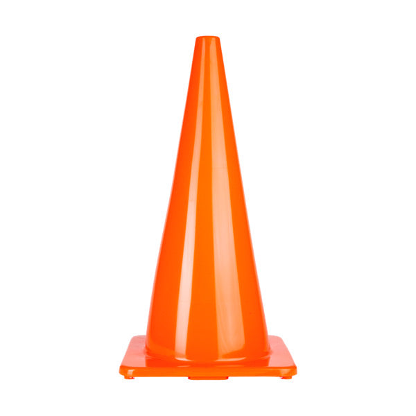 28” Hight Visibility Flexible Vinyl Cone, Orange