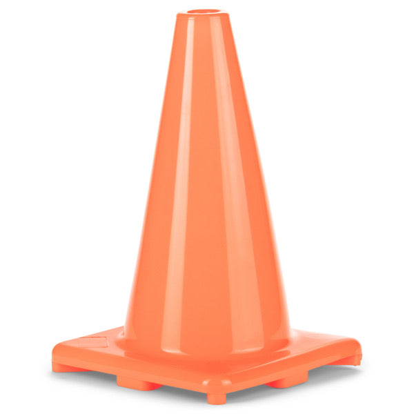 12 Inch High Visibility Flexible Vinyl Cone