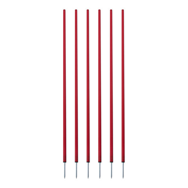 Coaching Sticks, Set of 6, Red