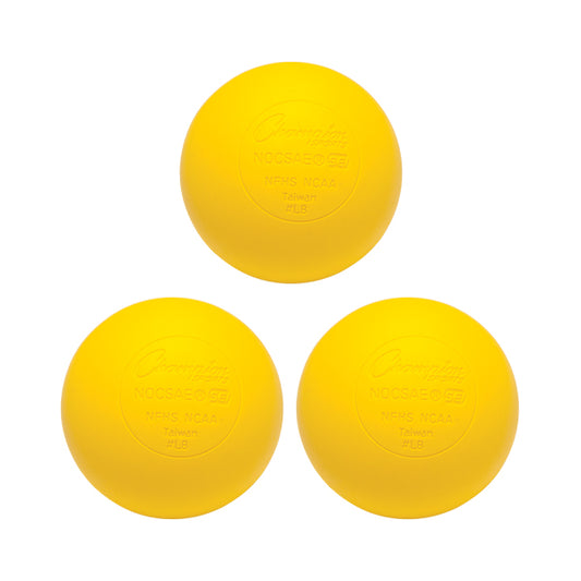 Lacrosse Balls, Yellow, 3-Pack