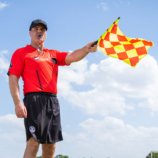 Diamond Patterned Linesman's Flag