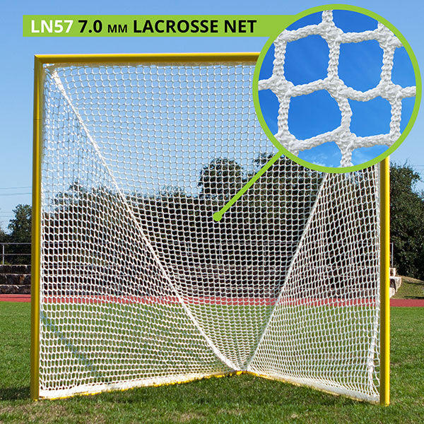 7 MM Lacrosse Nets, White