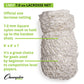 7 MM Lacrosse Nets, White