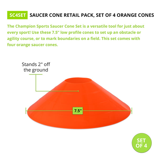 Saucer Cones, Set of 4