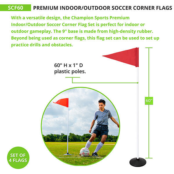 Premium Soccer Corner Flags