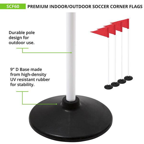 Premium Soccer Corner Flags