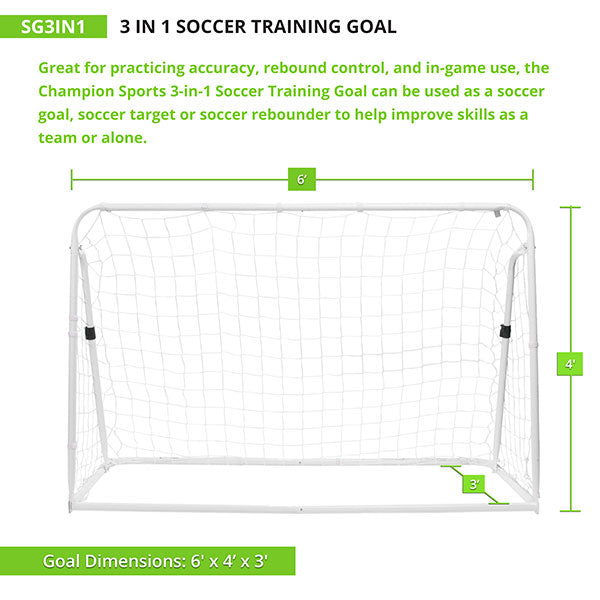 3in1 Soccer Training Goal