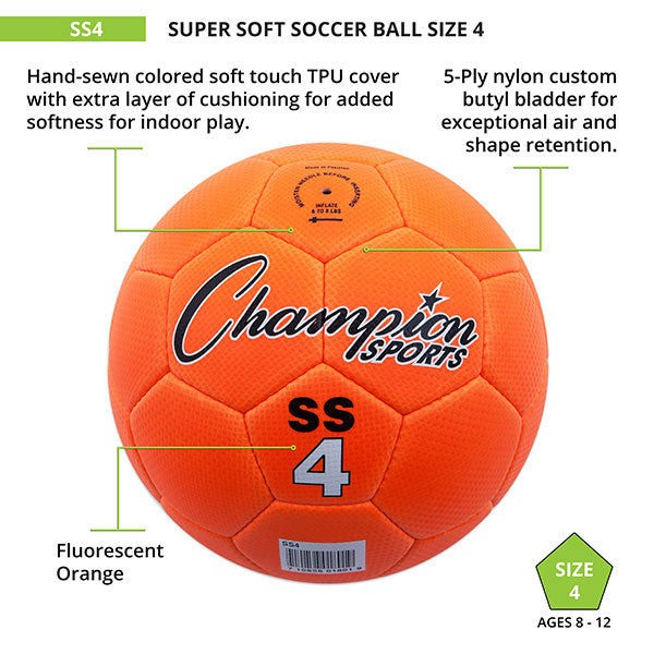 Super Soft Soccer Ball, Size 4