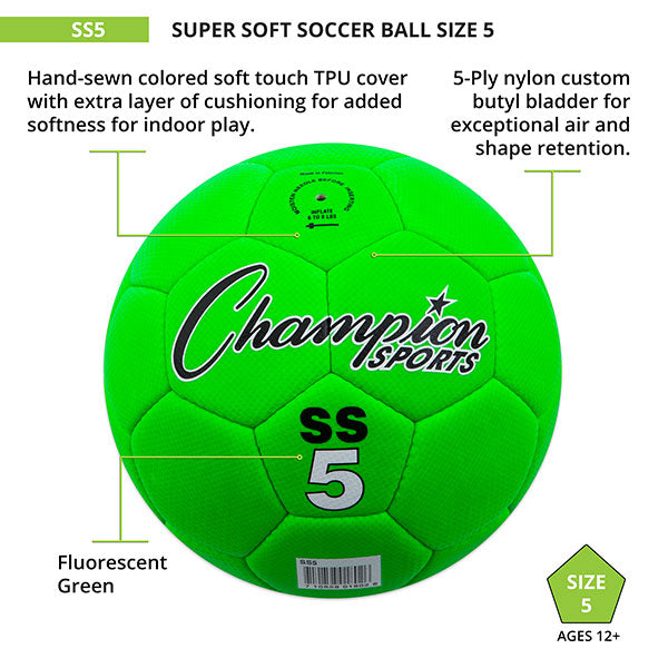 Super Soft Soccer Ball, Size 5