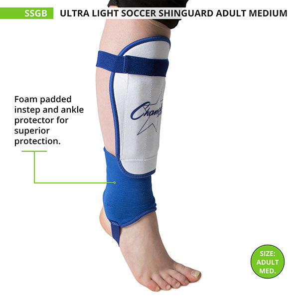Ultra-Light Soccer Shin Guard, Adult, Medium