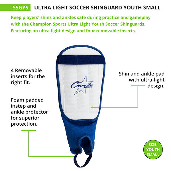 Ultra-Light Soccer Shin Guard, Youth, Small